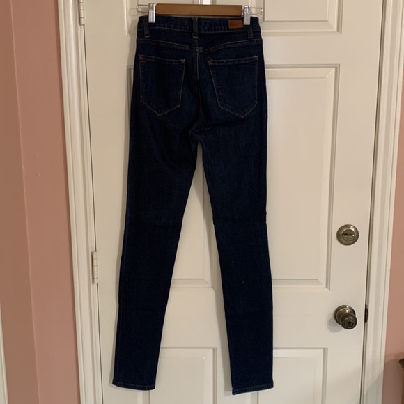 BDG High Rise Cigarette Super Skinny Stretchy Jeans dark indigo urban outfitters - Picture 4 of 8